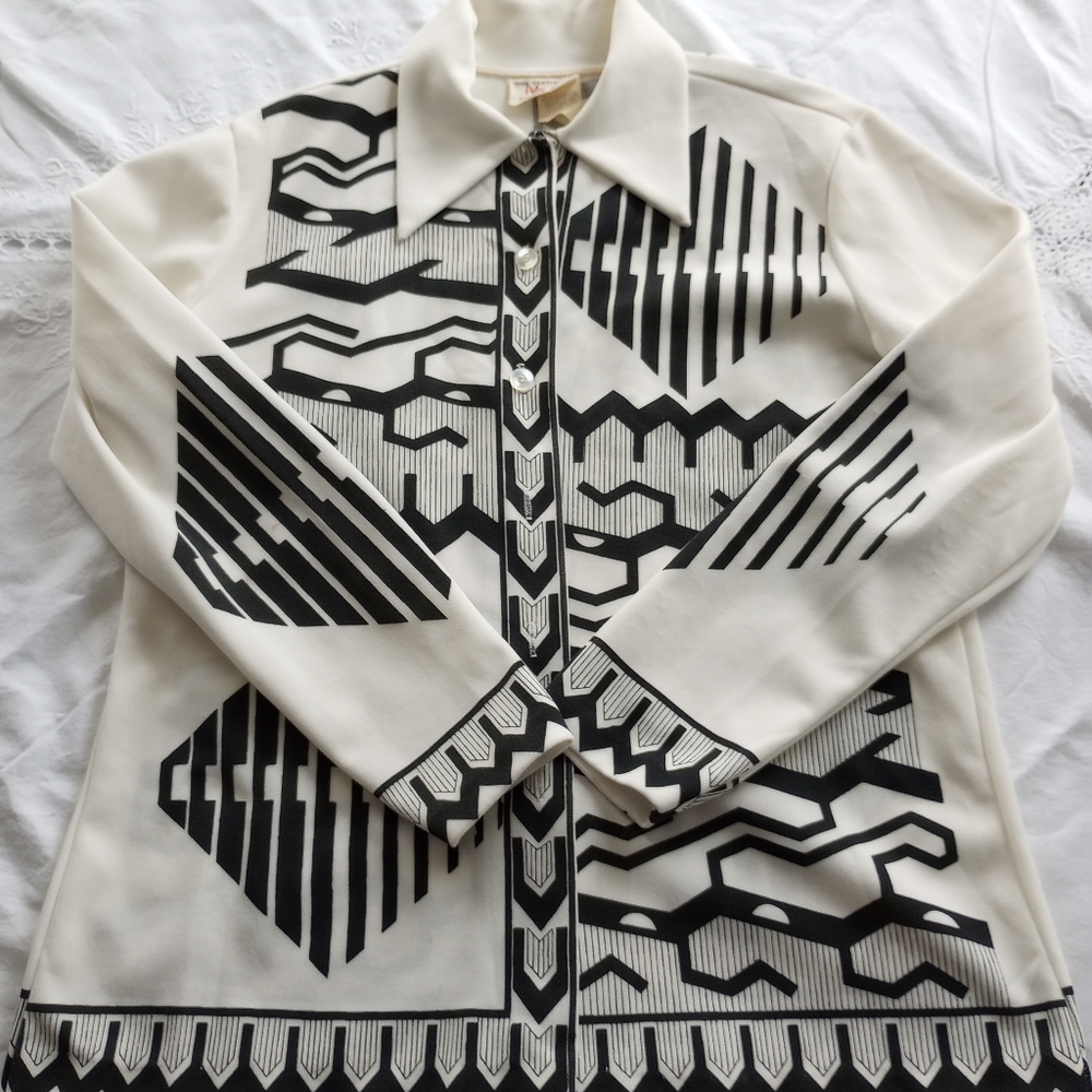 Vintage 60s Blouse size 38